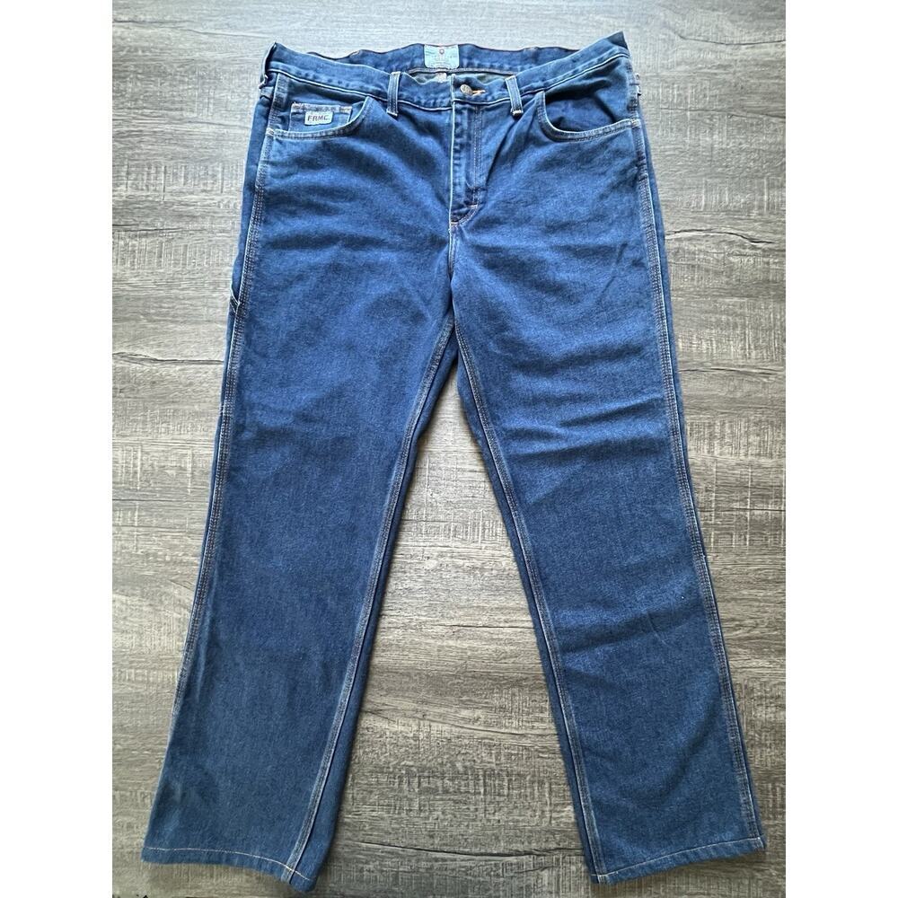Tyndale FR Women’s Relaxed Fit Jeans Straight Leg Denim Blue 14x30 USA F293T NWT - Picture 3 of 11